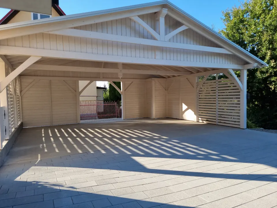 Wiata drewniana 6m x 8m w stylu skandynawskim, zdjęcie 2 z 10