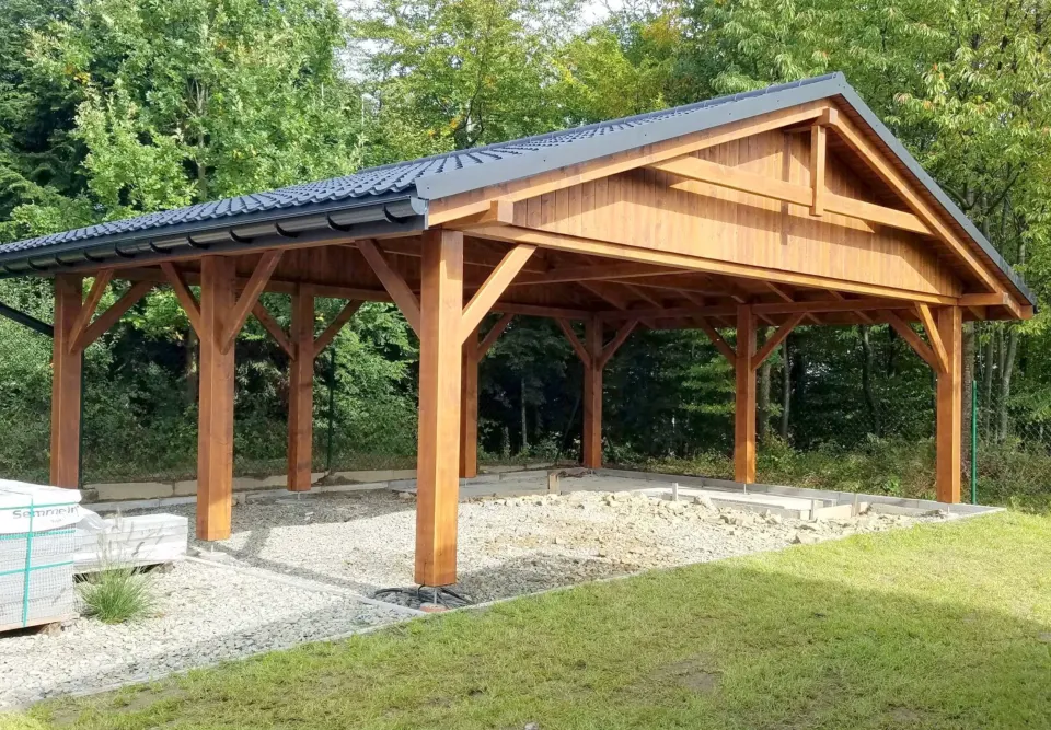 Wiata drewniana do samodzielnego montażu 5m x 8m