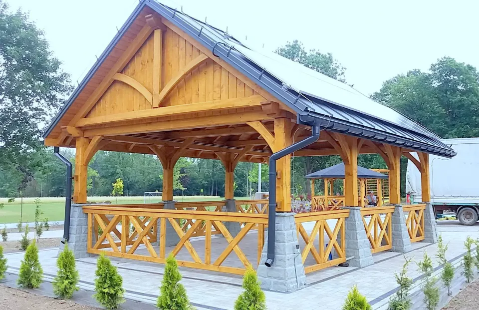 Wiata drewniana 5m x 7m Słopnice, zdjęcie 2 z 11