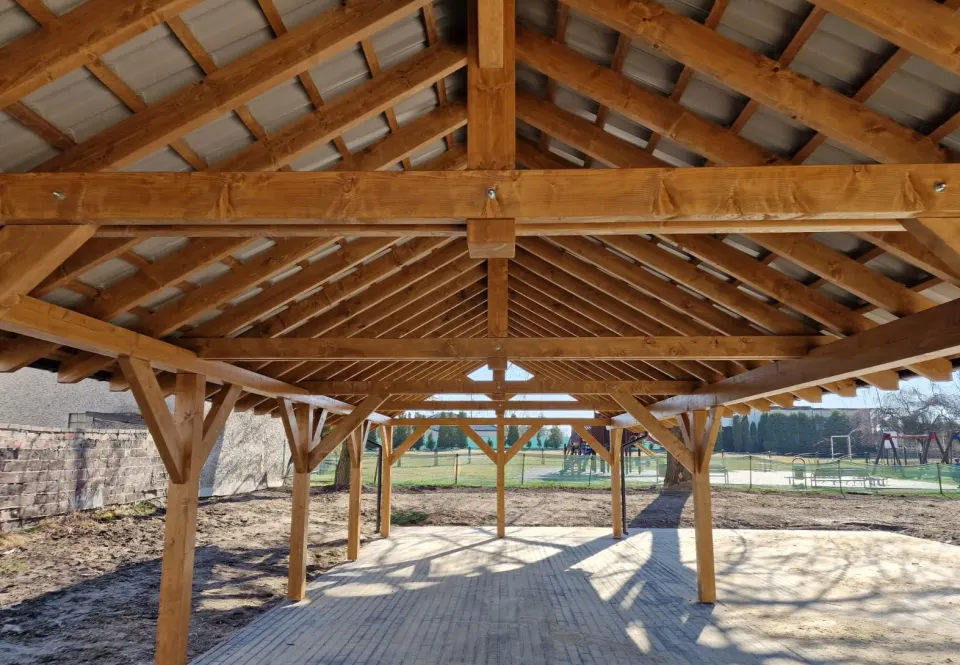 Wiata 5×18 m z dachem dwuspadowym, w wersji standard, zdjęcie 6 z 10