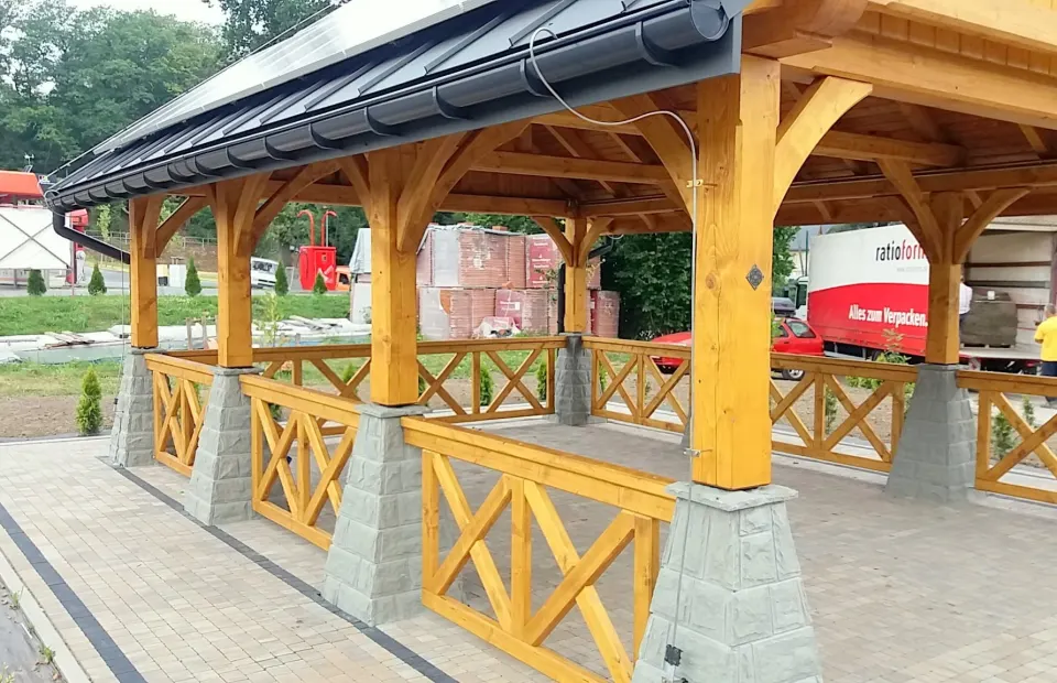Wiata drewniana 5m x 7m Słopnice, zdjęcie 3 z 11