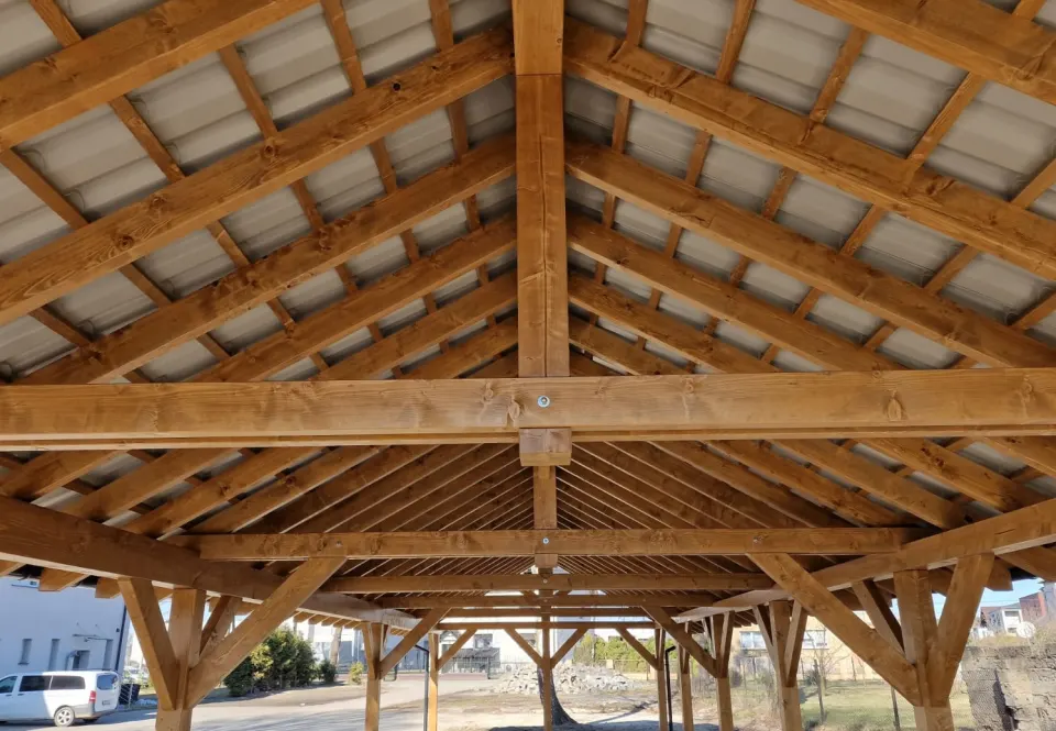 Wiata 5×18 m z dachem dwuspadowym, w wersji standard, zdjęcie 4 z 10