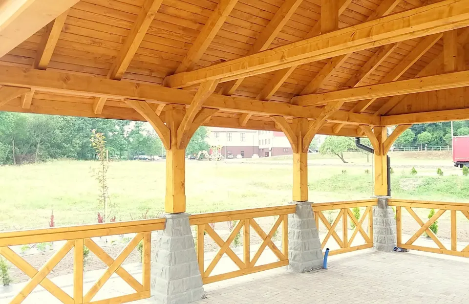 Wiata drewniana 5m x 7m Słopnice, zdjęcie 6 z 11