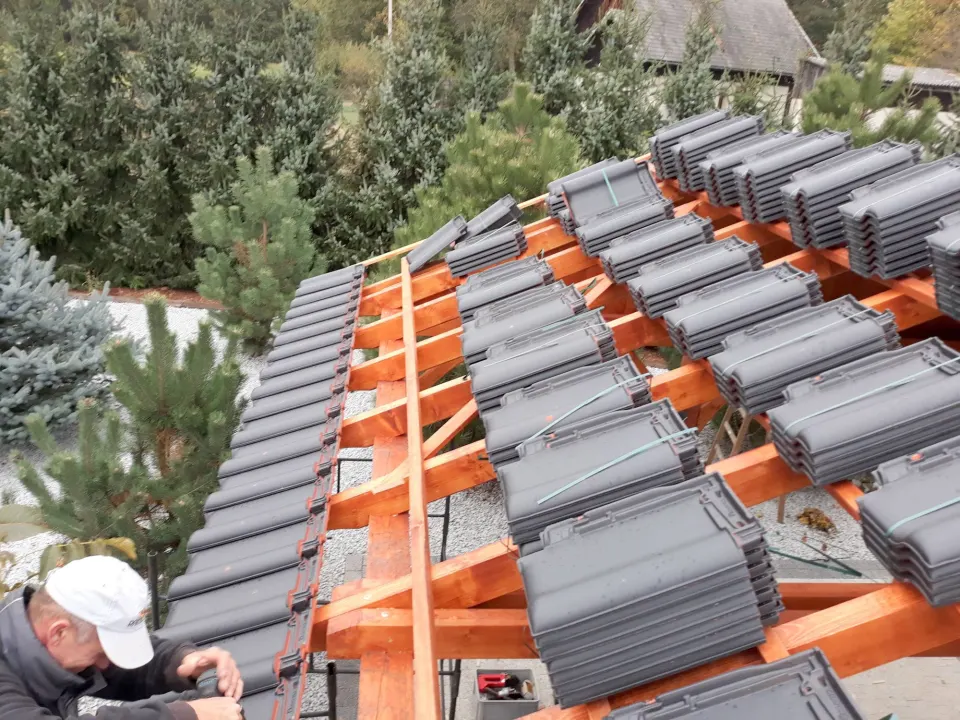Wiata drewniana 3,5×5 z zabudową ścian typu ” shutters”, zdjęcie 7 z 7