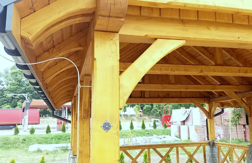 Wiata drewniana 5m x 7m Słopnice, zdjęcie 8 z 11