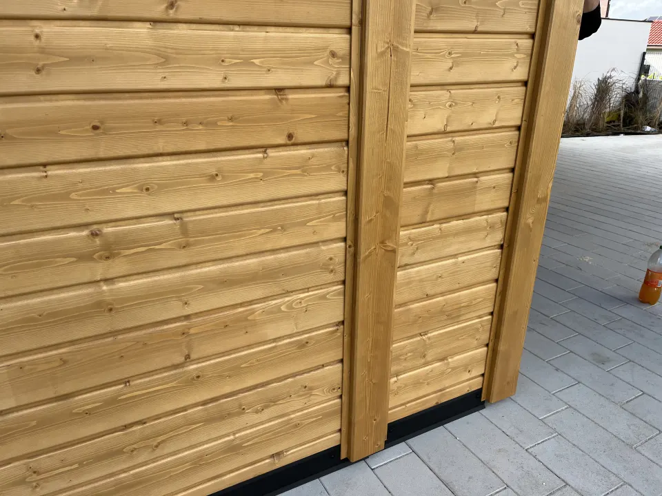 Wiata drewniana 10×5 z pomieszczeniem gospodarczym 4x5, zdjęcie 9 z 10