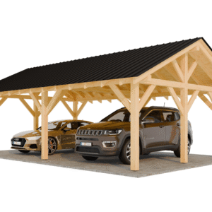 Projekt wiaty drewnianej 5m x 7m